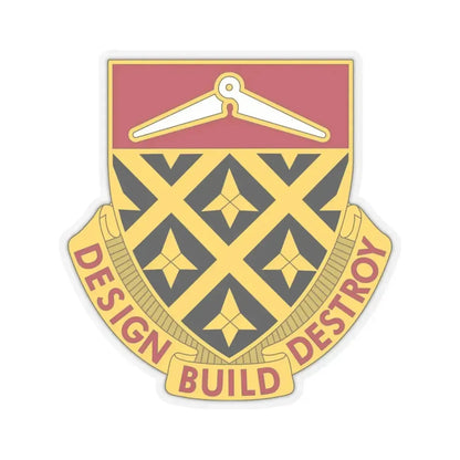 261 Engineer Battalion (U.S. Army) STICKER Vinyl Kiss-Cut Decal 4 Inch Transparent - The Sticker Space
