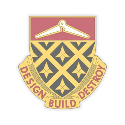 261 Engineer Battalion (U.S. Army) STICKER Vinyl Kiss-Cut Decal 6 Inch Transparent - The Sticker Space