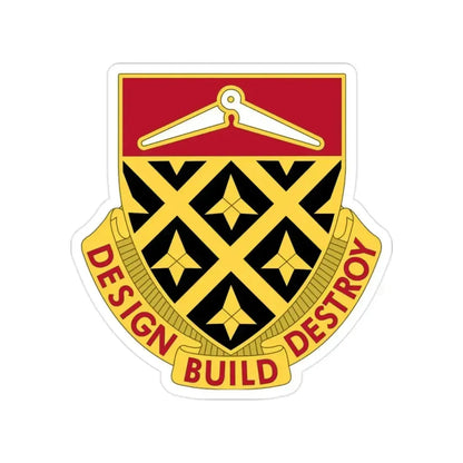 261 Engineer Battalion (U.S. Army) Transparent STICKER Die-Cut Vinyl Decal 2 Inch - The Sticker Space
