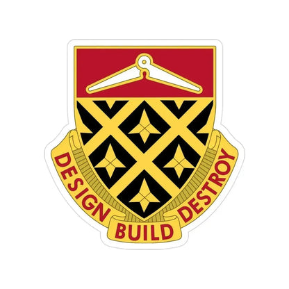 261 Engineer Battalion (U.S. Army) Transparent STICKER Die-Cut Vinyl Decal 3 Inch - The Sticker Space