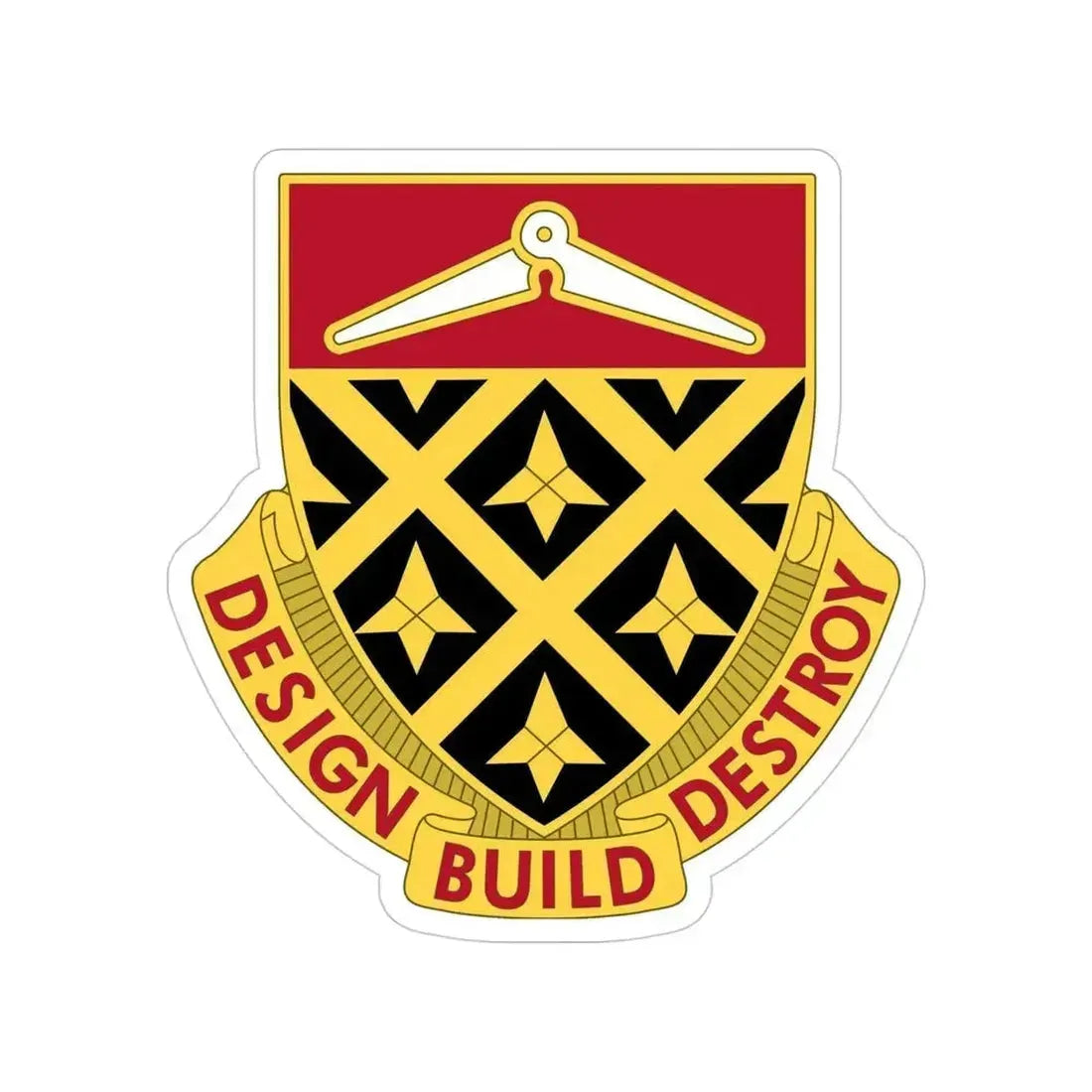 261 Engineer Battalion (U.S. Army) Transparent STICKER Die-Cut Vinyl Decal 4 Inch - The Sticker Space