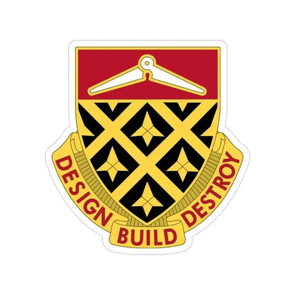 261 Engineer Battalion (U.S. Army) Transparent STICKER Die-Cut Vinyl Decal 4 Inch - The Sticker Space