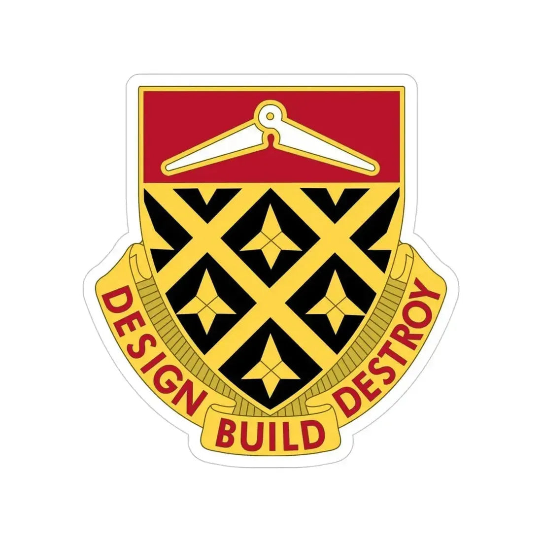 261 Engineer Battalion (U.S. Army) Transparent STICKER Die-Cut Vinyl Decal 4 Inch - The Sticker Space