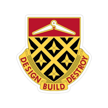 261 Engineer Battalion (U.S. Army) Transparent STICKER Die-Cut Vinyl Decal 4 Inch - The Sticker Space