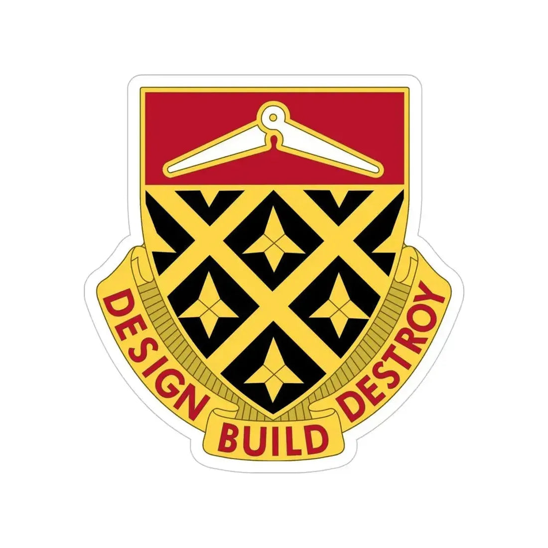 261 Engineer Battalion (U.S. Army) Transparent STICKER Die-Cut Vinyl Decal 5 Inch - The Sticker Space