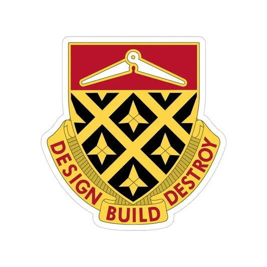 261 Engineer Battalion (U.S. Army) Transparent STICKER Die-Cut Vinyl Decal 6 Inch - The Sticker Space