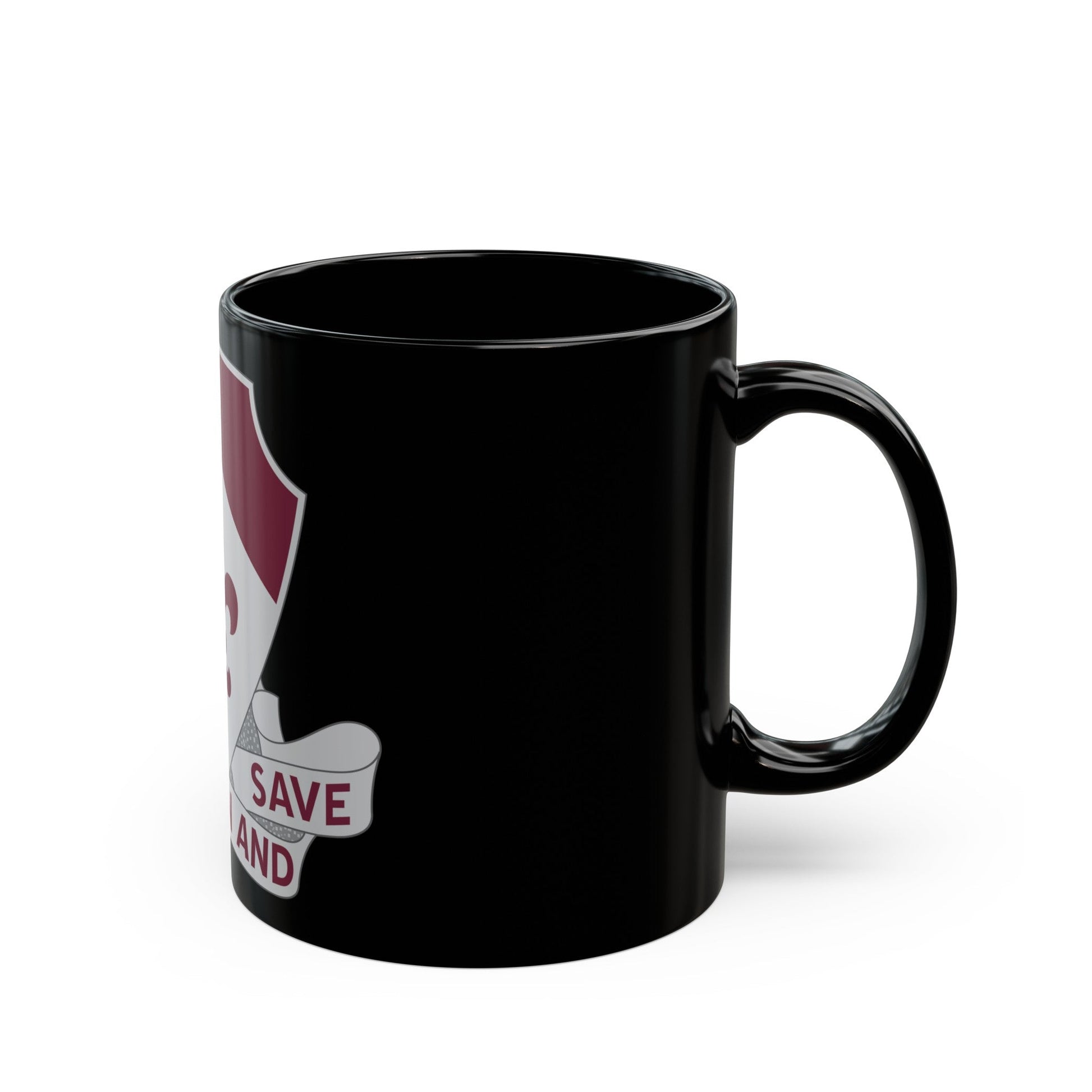 261 Medical Battalion (U.S. Army) Black Coffee Mug-The Sticker Space