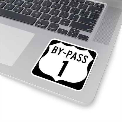 US 1 Bypass (New Hampshire) (Road Sign) STICKER Vinyl Kiss-Cut Decal