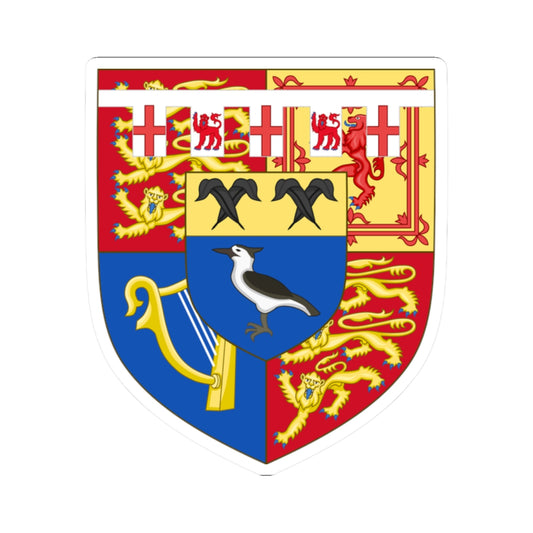 Arms of Birgitte Duchess of Gloucester (United Kingdom) (Coat of Arms) STICKER Vinyl Kiss-Cut Decal