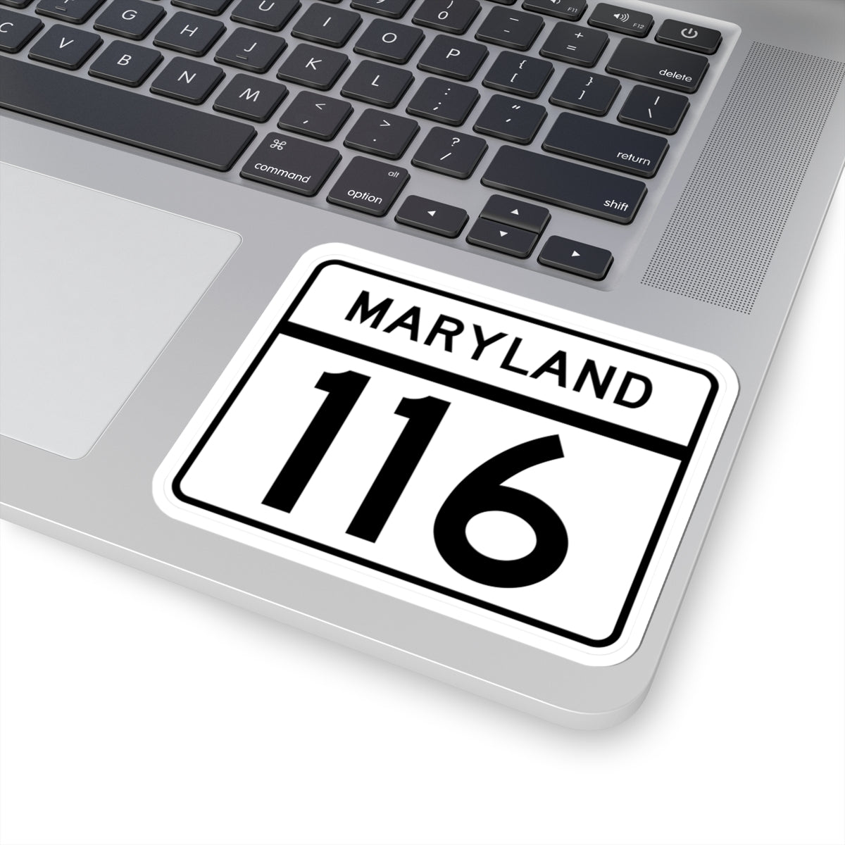 MD Route 116 (Maryland) (Road Sign) STICKER Vinyl Kiss-Cut Decal