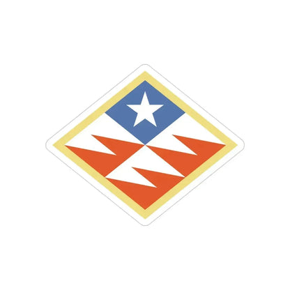 261st Theater Tactical Signal Brigade (U.S. Army) REVERSE PRINT Transparent Die-Cut STICKER 4 Inch Die-Cut Transparent - The Sticker Space