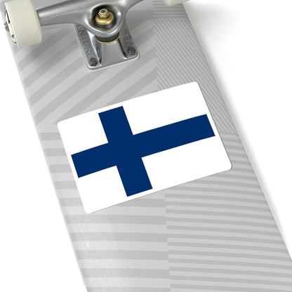 Flag of Finland 3-2 (Finland) STICKER Vinyl Kiss-Cut Decal