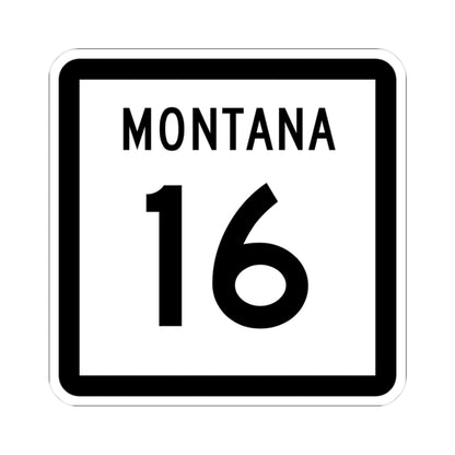 MT-16 (Montana) (Road Sign) STICKER Vinyl Kiss-Cut Decal