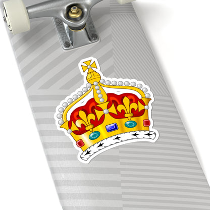 2022 pattern Queen Consorts Crown United Kingdom 2D (United Kingdom) (Coat of Arms) STICKER Vinyl Kiss-Cut Decal