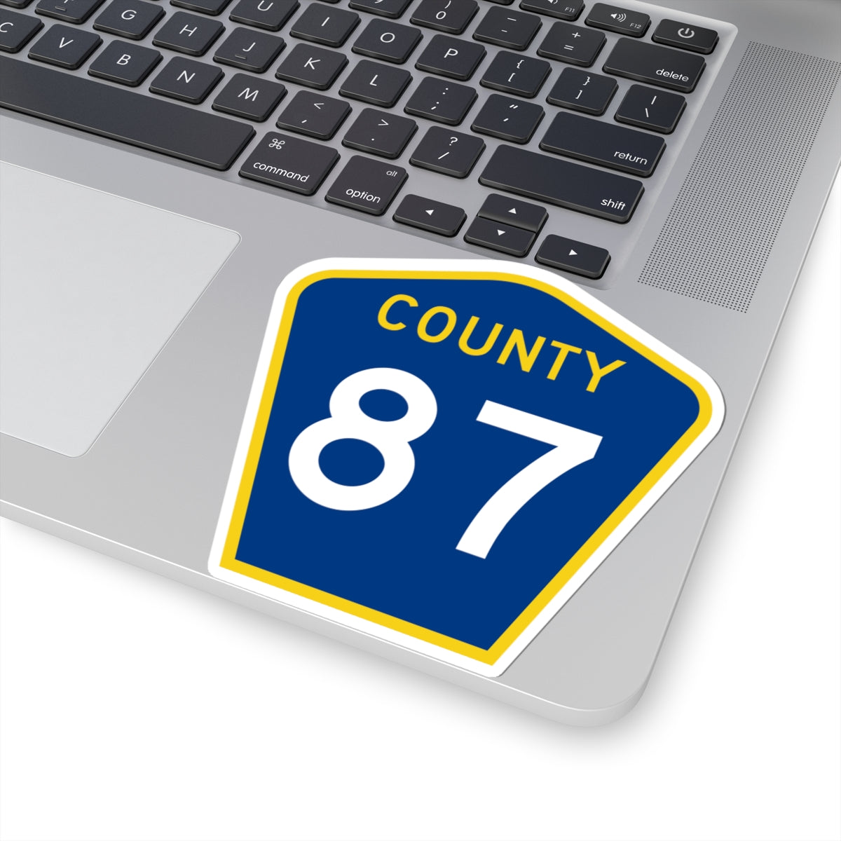 County 87 MN (Minnesota) (Road Sign) STICKER Vinyl Kiss-Cut Decal