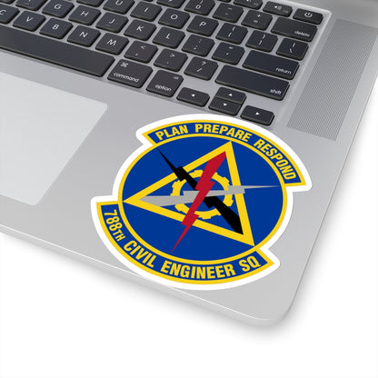 788 Civil Engineer Squadron AFMC (U.S. Air Force) STICKER Vinyl Kiss-Cut Decal