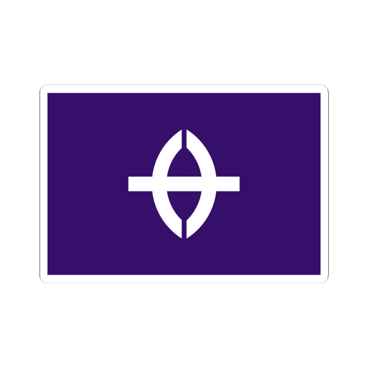 Flag of Kusatsu Shiga (Japan) STICKER Vinyl Kiss-Cut Decal