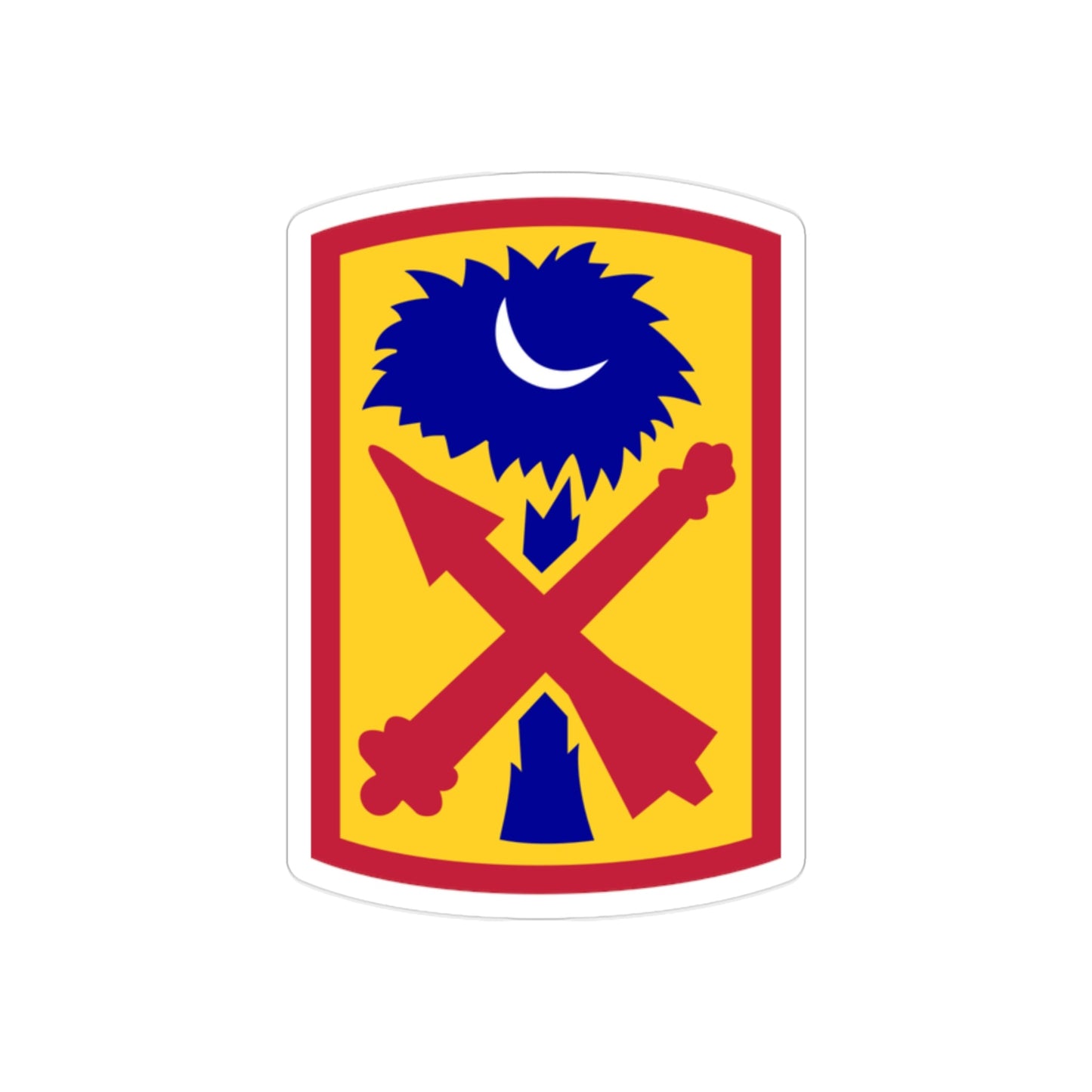 263rd Air and Missile Defense Command (U.S. Army) REVERSE PRINT Transparent STICKER-2" × 2"-The Sticker Space