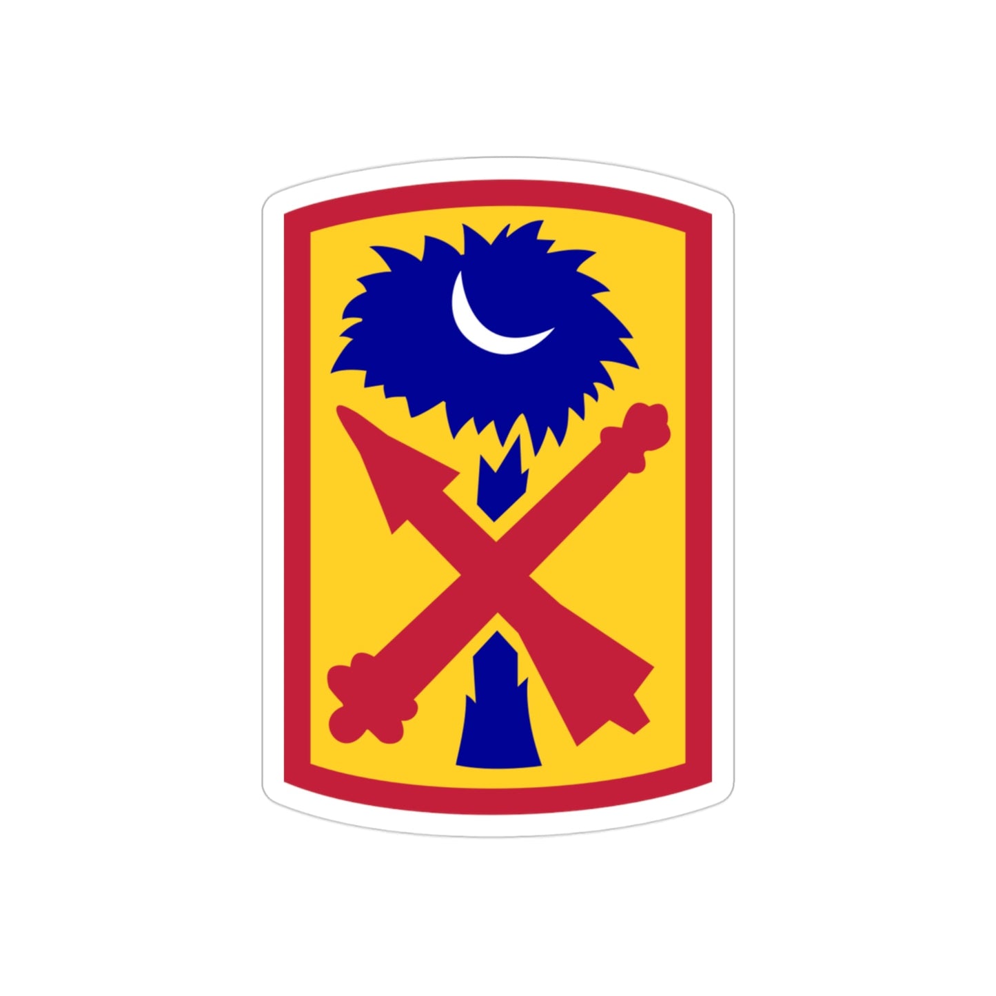 263rd Air and Missile Defense Command (U.S. Army) REVERSE PRINT Transparent STICKER-3" × 3"-The Sticker Space