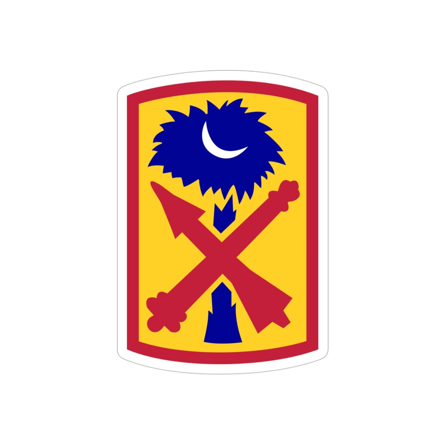 263rd Air and Missile Defense Command (U.S. Army) REVERSE PRINT Transparent STICKER-4" × 4"-The Sticker Space