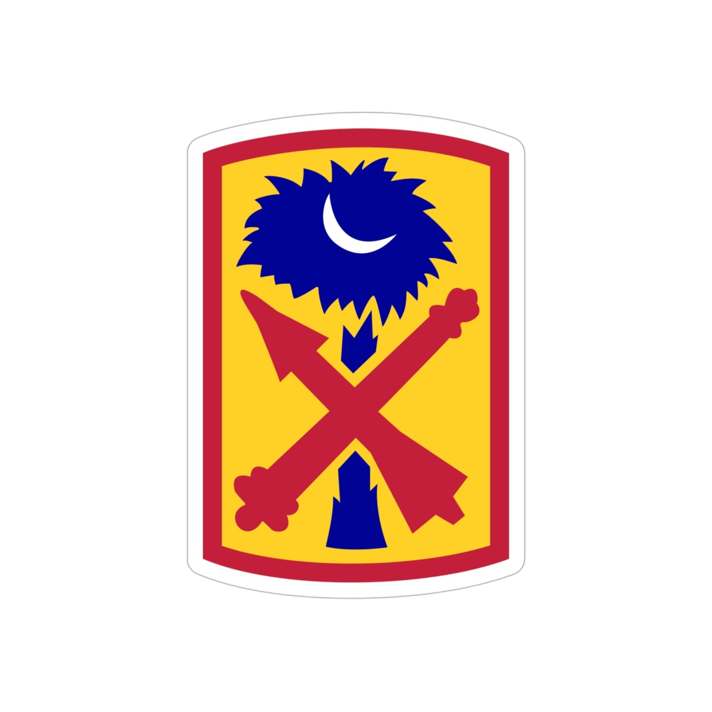 263rd Air and Missile Defense Command (U.S. Army) REVERSE PRINT Transparent STICKER-5" × 5"-The Sticker Space