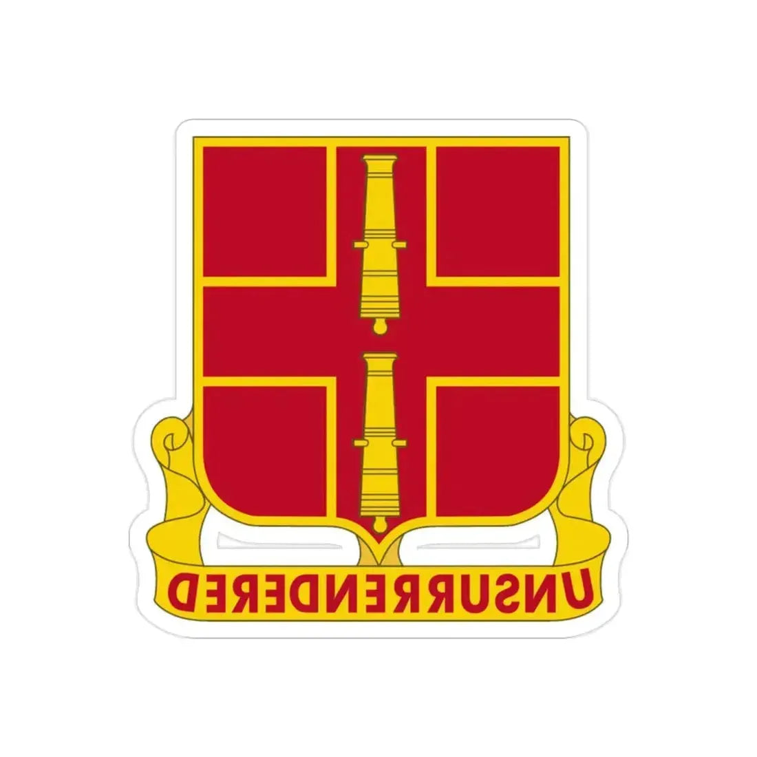 263rd Air Defense Artillery Regiment (U.S. Army) REVERSE PRINT Transparent Die-Cut STICKER 2 Inch Die-Cut Transparent - The Sticker Space
