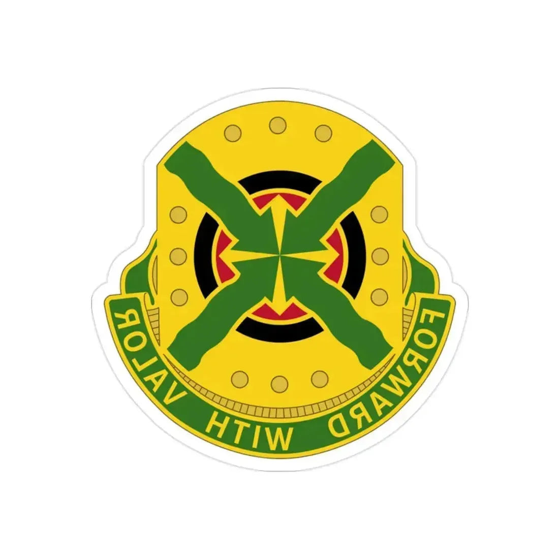 264 Engineer Group (U.S. Army) REVERSE PRINT Transparent Die-Cut STICKER 2 Inch Die-Cut Transparent - The Sticker Space