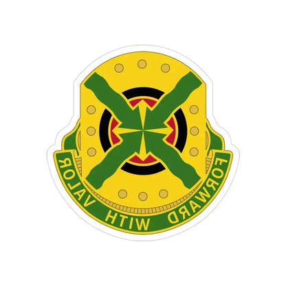 264 Engineer Group (U.S. Army) REVERSE PRINT Transparent Die-Cut STICKER 3 Inch Die-Cut Transparent - The Sticker Space