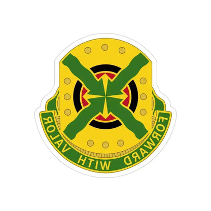 264 Engineer Group (U.S. Army) REVERSE PRINT Transparent Die-Cut STICKER 4 Inch Die-Cut Transparent - The Sticker Space