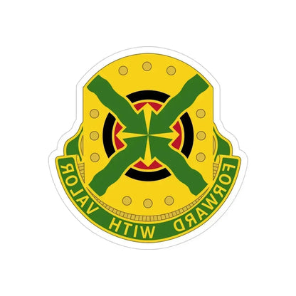 264 Engineer Group (U.S. Army) REVERSE PRINT Transparent Die-Cut STICKER 5 Inch Die-Cut Transparent - The Sticker Space