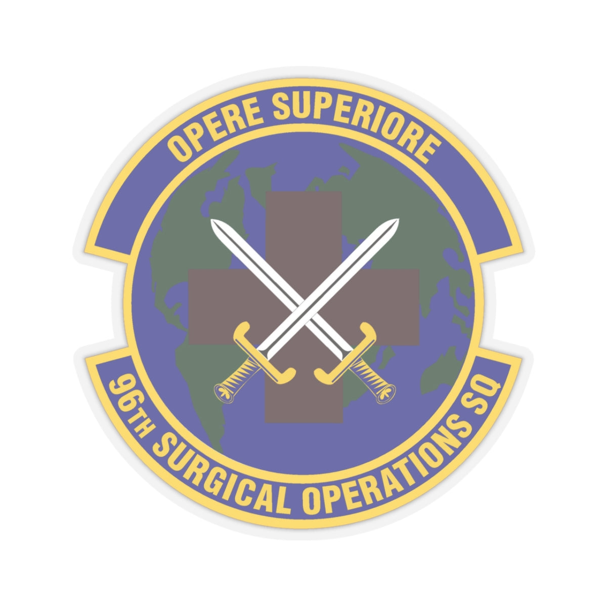 96th Surgical Operations Squadron (U.S. Air Force) STICKER Vinyl Kiss-Cut Decal