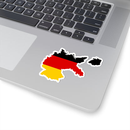 Flag map of Germany 1919 (Germany) STICKER Vinyl Kiss-Cut Decal