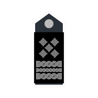 Naramenica službene odore stožernog generala HRZ i PZO (Croatia) (Military Rank) STICKER Vinyl Kiss-Cut Decal