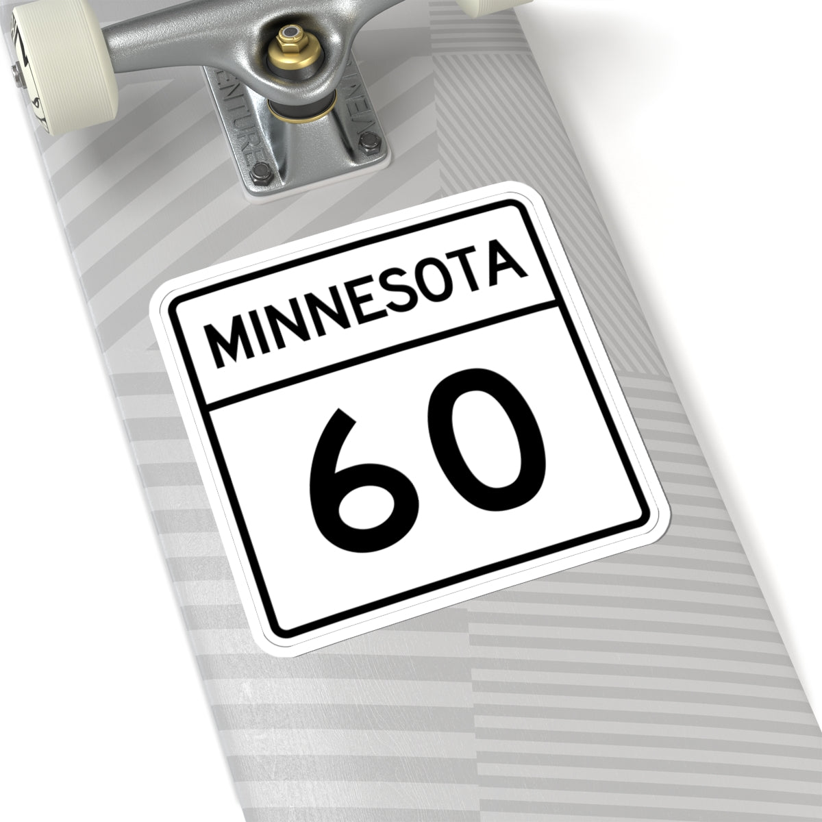 MN-60 1948 (Minnesota) (Road Sign) STICKER Vinyl Kiss-Cut Decal