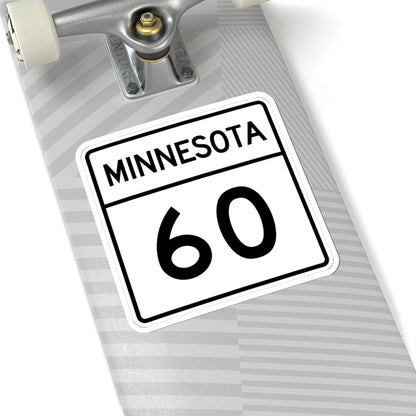 MN-60 1948 (Minnesota) (Road Sign) STICKER Vinyl Kiss-Cut Decal