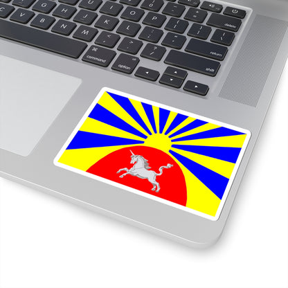 Flag Agalatovo Leningrad oblast (Russia) STICKER Vinyl Kiss-Cut Decal