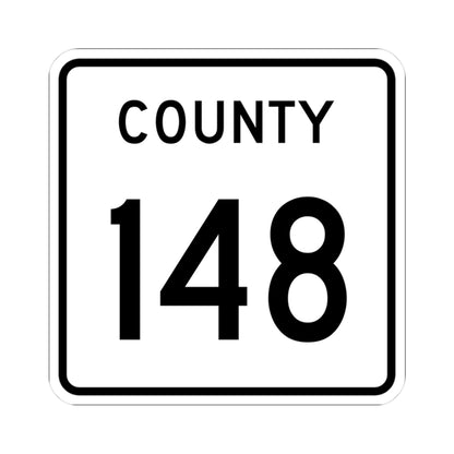 County 148 square (Minnesota) (Road Sign) STICKER Vinyl Kiss-Cut Decal