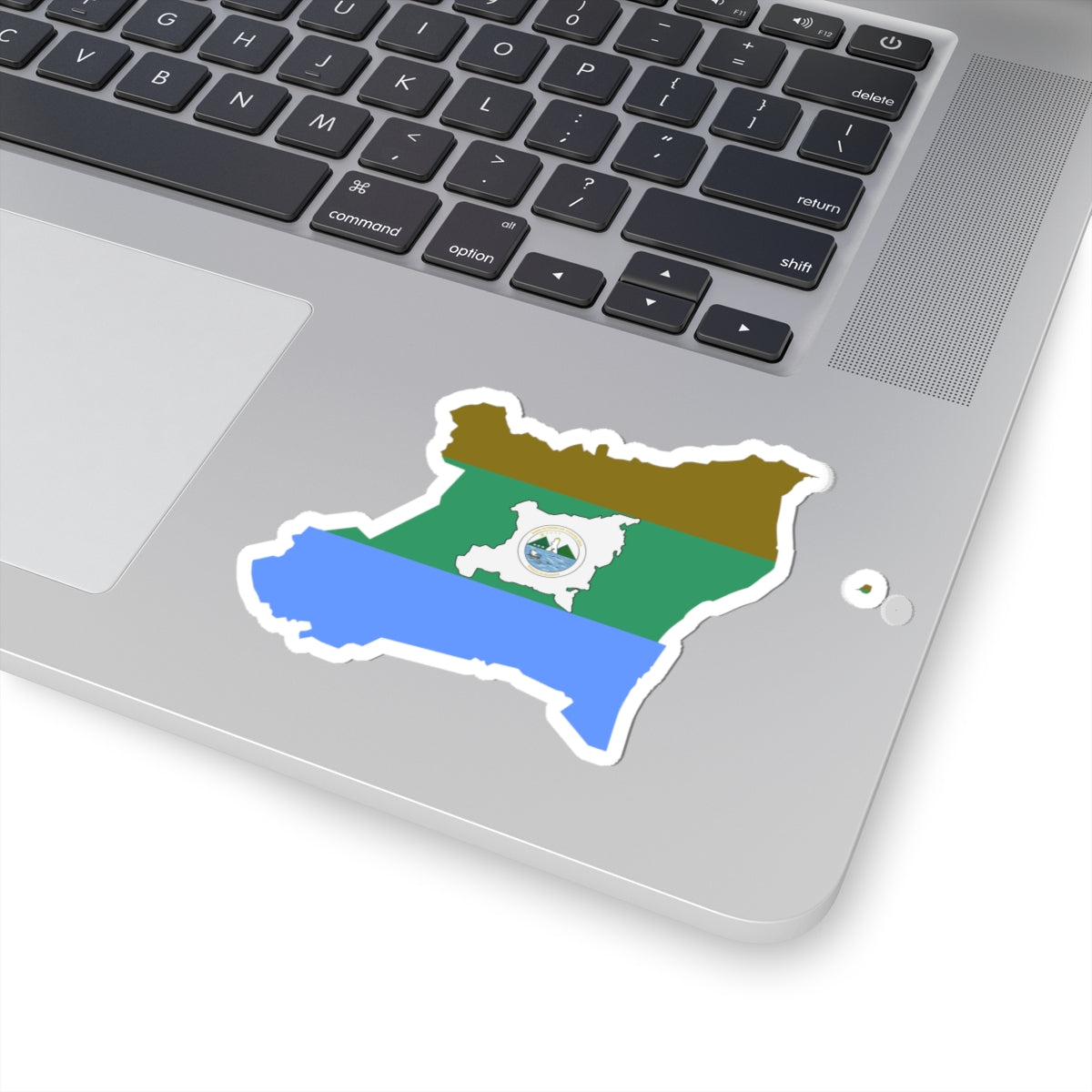Flag-map of RAAN (Nicaragua) STICKER Vinyl Kiss-Cut Decal