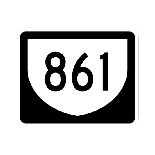 PR urban primary 861 (Puerto Rico) (Road Sign) STICKER Vinyl Kiss-Cut Decal