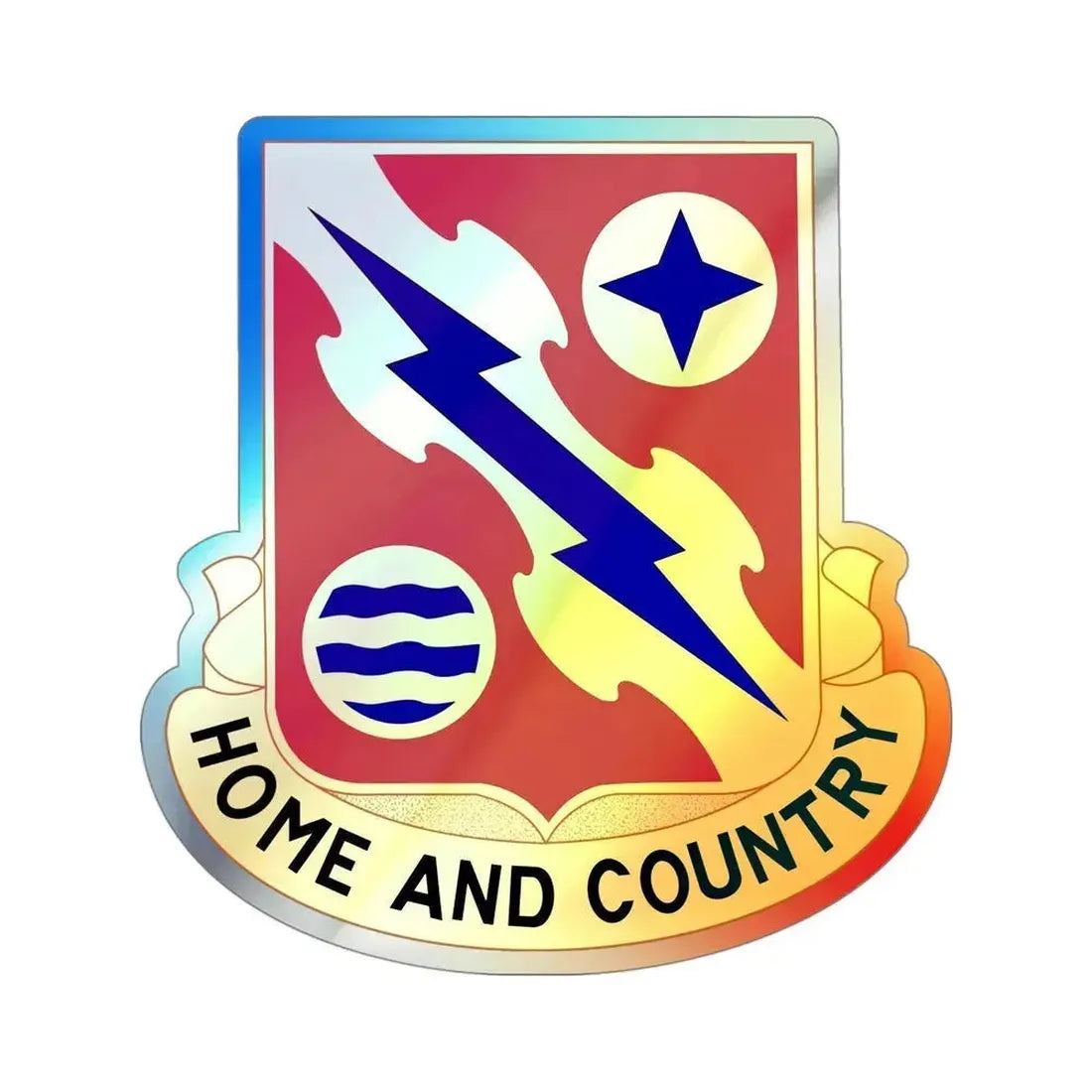 265th Air Defense Artillery Regiment (U.S. Army) Holographic STICKER Die-Cut Vinyl Decal 4 Inch Holographic - The Sticker Space