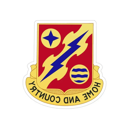 265th Air Defense Artillery Regiment (U.S. Army) REVERSE PRINT Transparent Die-Cut STICKER 5 Inch Die-Cut Transparent - The Sticker Space