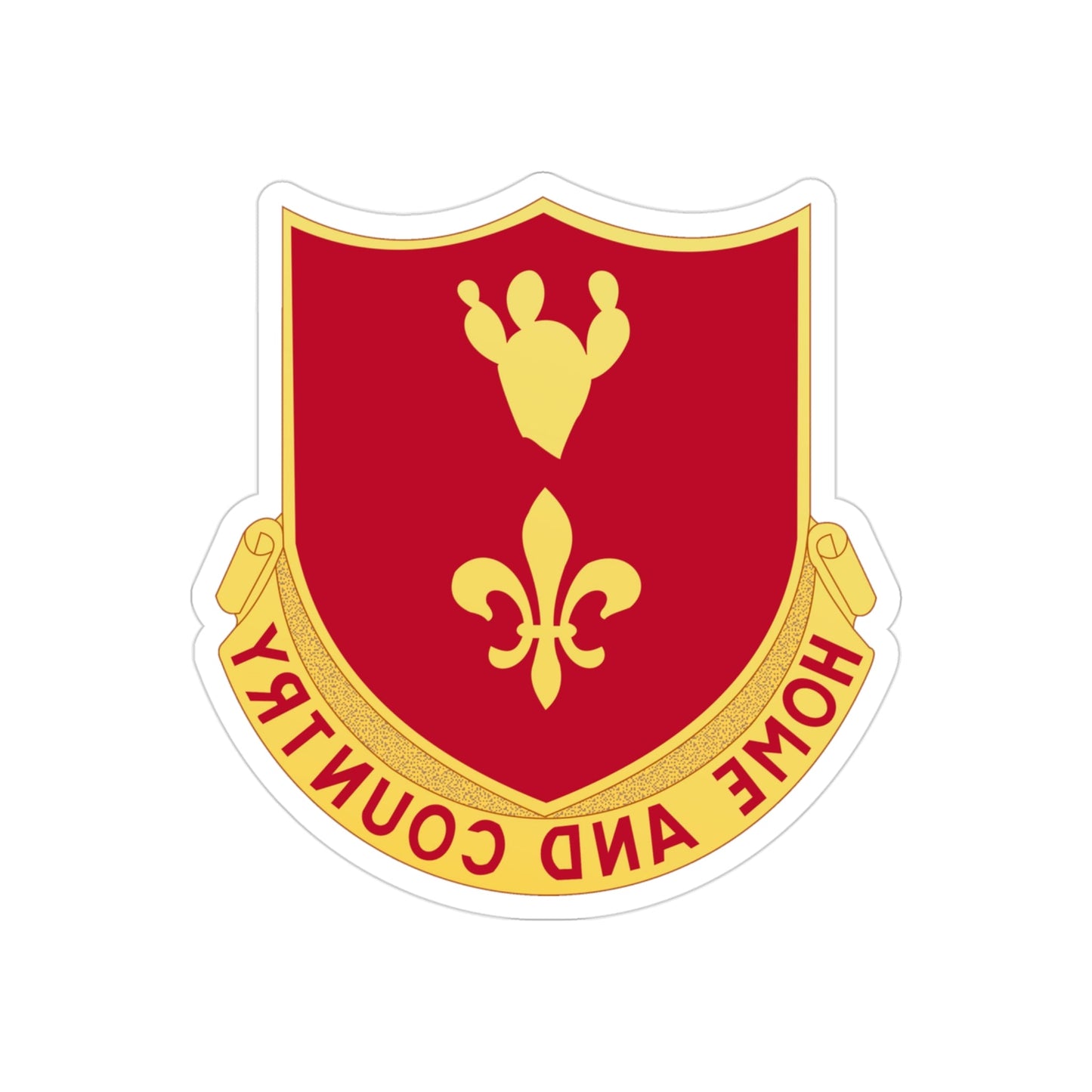 265th Artillery Regiment (U.S. Army) REVERSE PRINT Transparent STICKER-3" × 3"-The Sticker Space