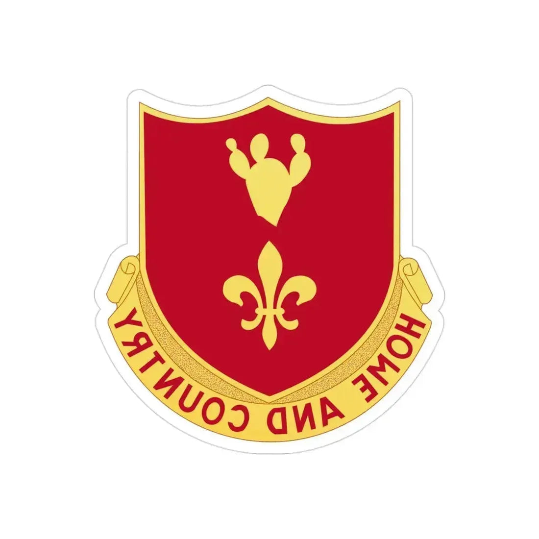 265th Artillery Regiment (U.S. Army) REVERSE PRINT Transparent Die-Cut STICKER 3 Inch Die-Cut Transparent - The Sticker Space