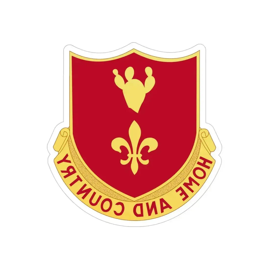 265th Artillery Regiment (U.S. Army) REVERSE PRINT Transparent Die-Cut STICKER 5 Inch Die-Cut Transparent - The Sticker Space