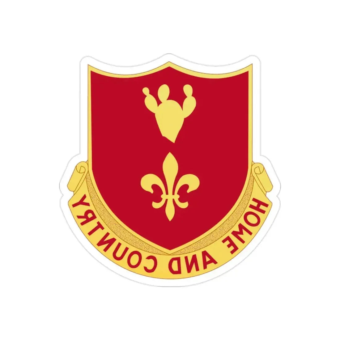 265th Artillery Regiment (U.S. Army) REVERSE PRINT Transparent Die-Cut STICKER - The Sticker Space