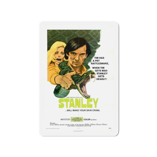 STANLEY 1972 Movie Poster - Refrigerator Magnet-2" x 2"-Die-Cut-1 pc-The Sticker Space