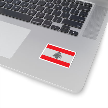 Flag of Lebanon - Red (Lebanon) STICKER Vinyl Kiss-Cut Decal