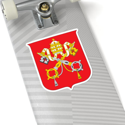Coat of arms of Vatican City State - STICKER Vinyl Kiss-Cut Decal