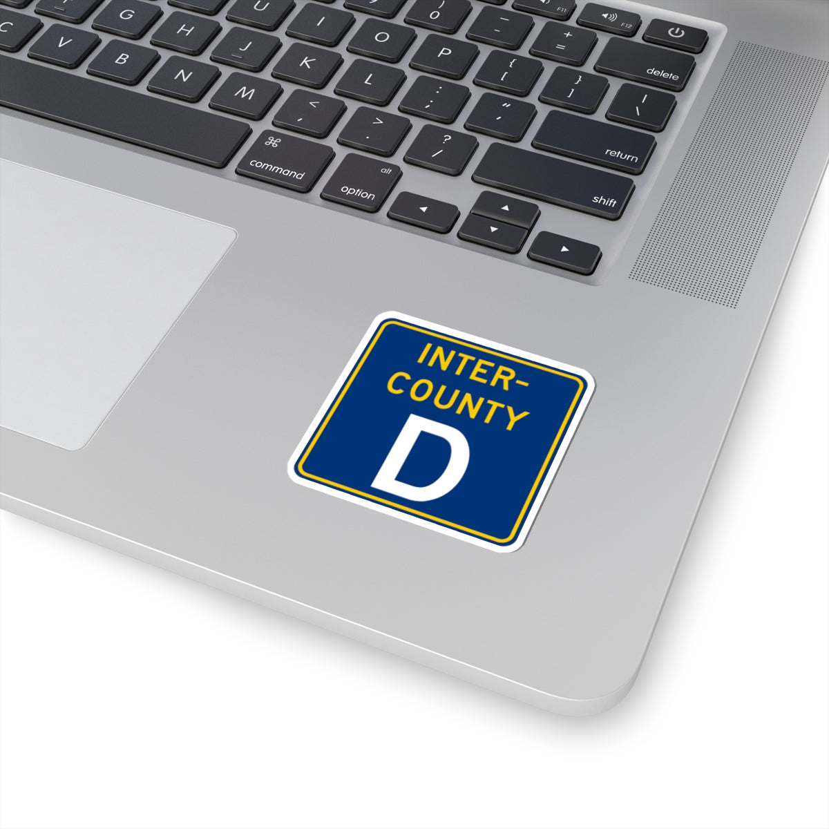 Inter County Route D MN (Minnesota) (Road Sign) STICKER Vinyl Kiss-Cut Decal