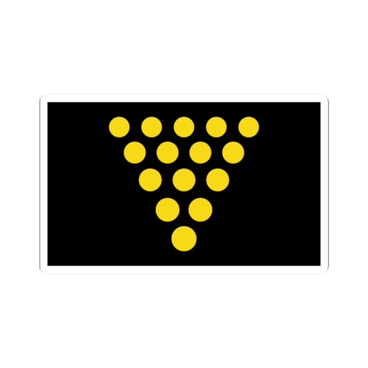 Flag of the Duke of Cornwall (England) STICKER Vinyl Kiss-Cut Decal